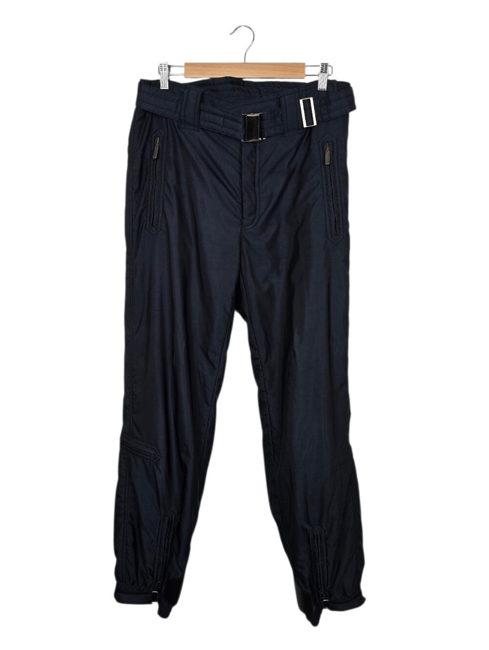 Vintage Kaelin Belted Ski Snow Pants Black Women's Large